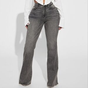 NWT Faded Black Flare Leg Denim Jeans 10